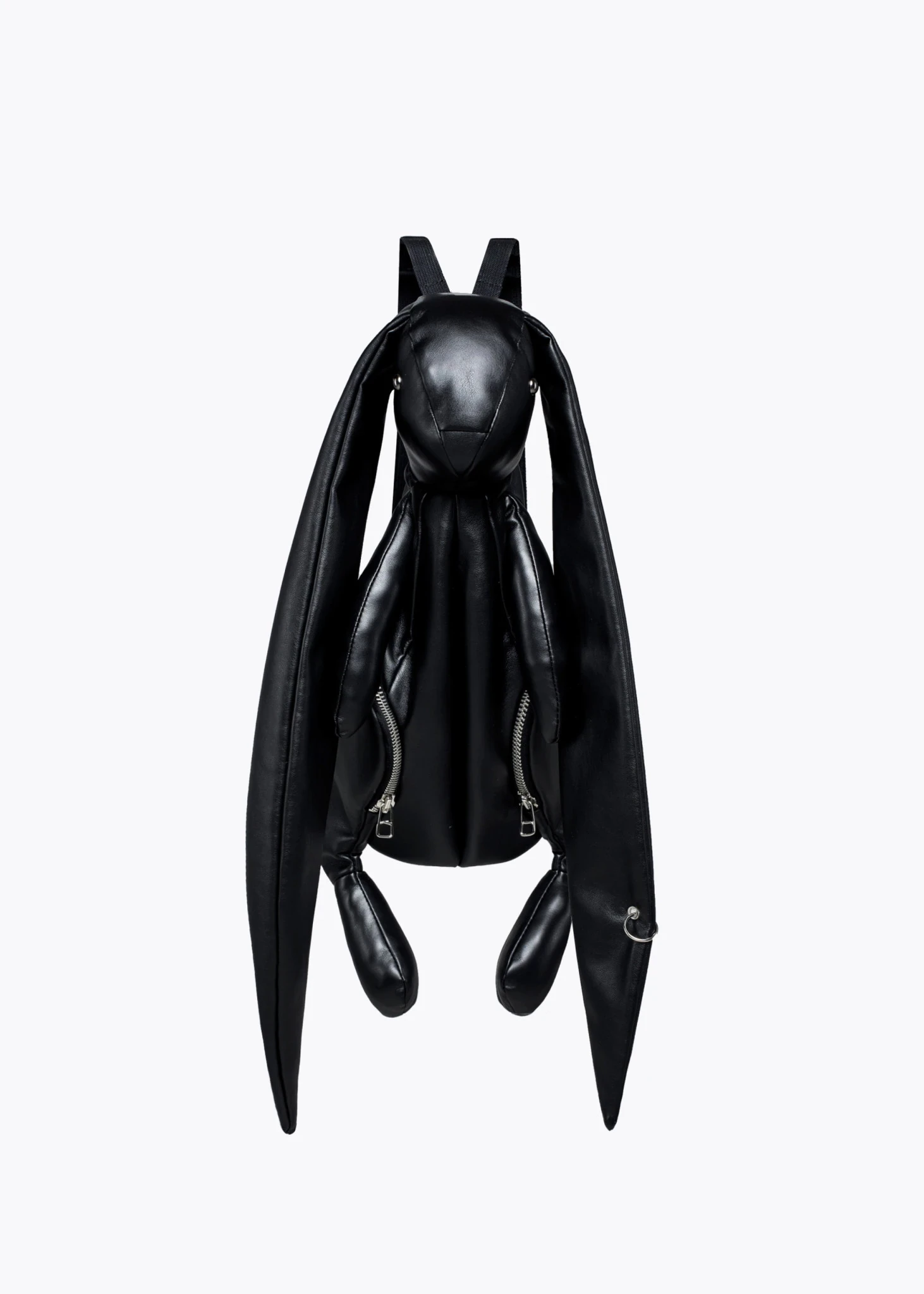 black leather ginny bunny backpack BACKPACK BUNNY HEFNER. BLACK