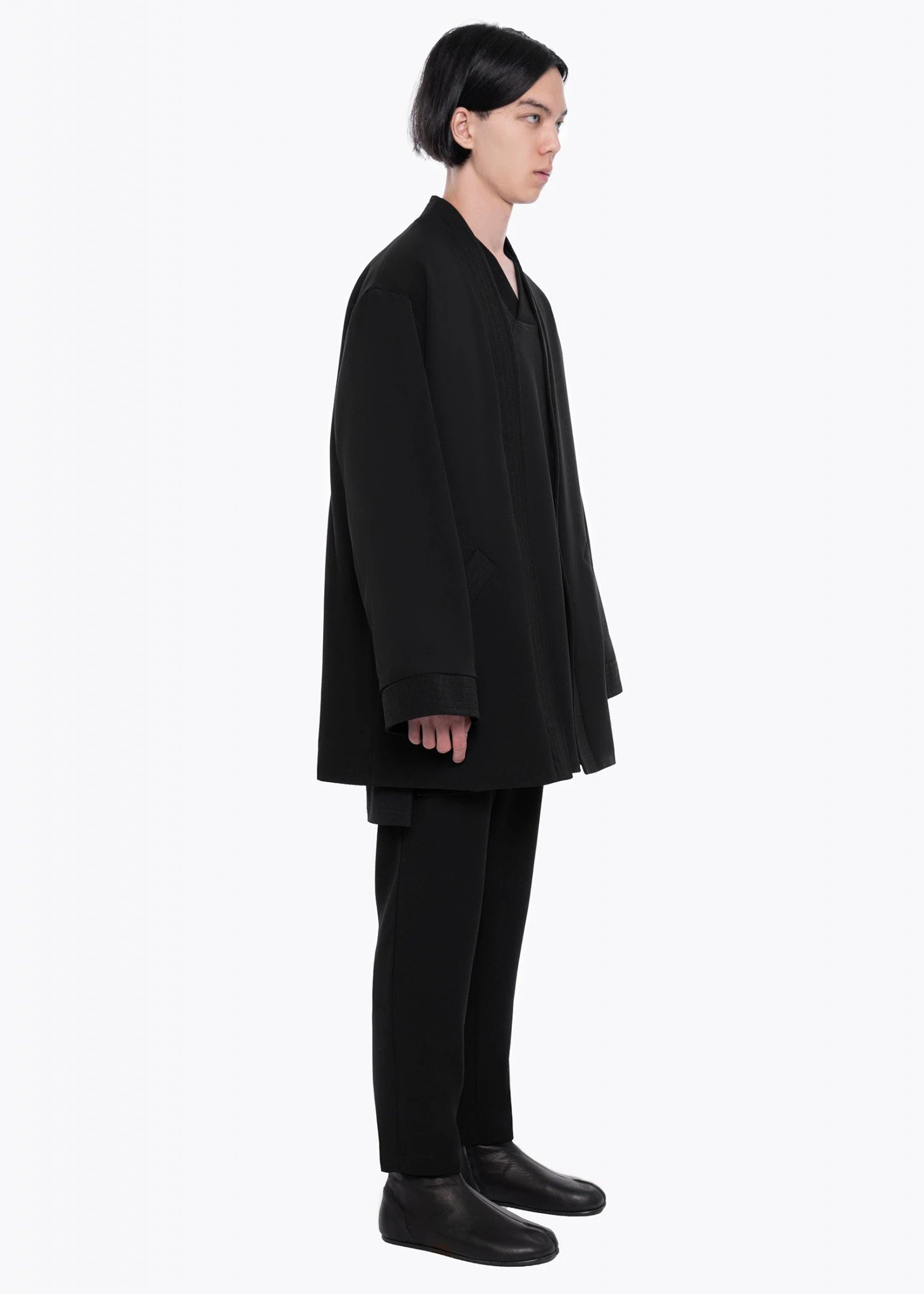 JAPAN KIMONO JACKET. BLACK